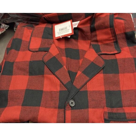 Men's Big & Tall Size 2XL Red Buffalo Check Flannel Pajama Set - Wondershop™ NEW - Picture 13 of 16